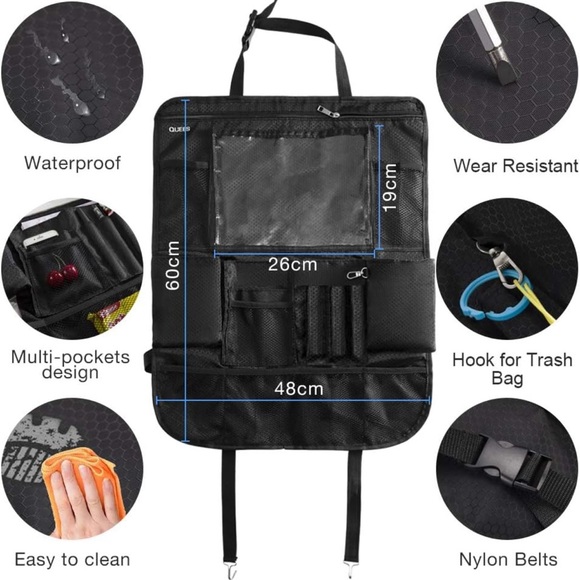 2 Pack Backseat Car Organizer - Picture 5 of 6